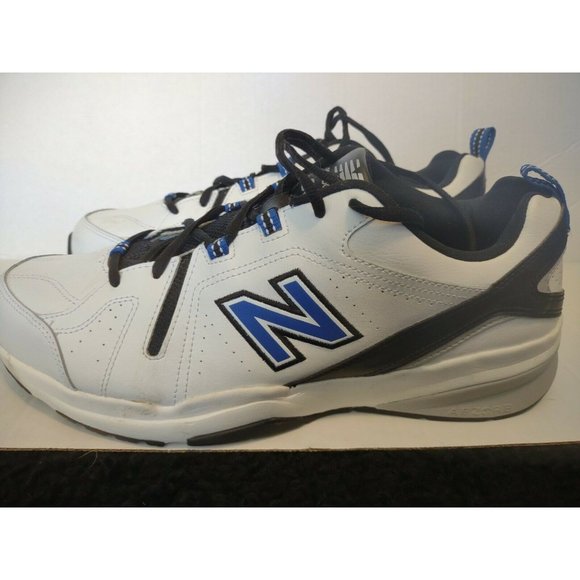 New Balance Men\'s US 12.5 XW 608v5 Training Shoes White/Royal/Black MX608WR5